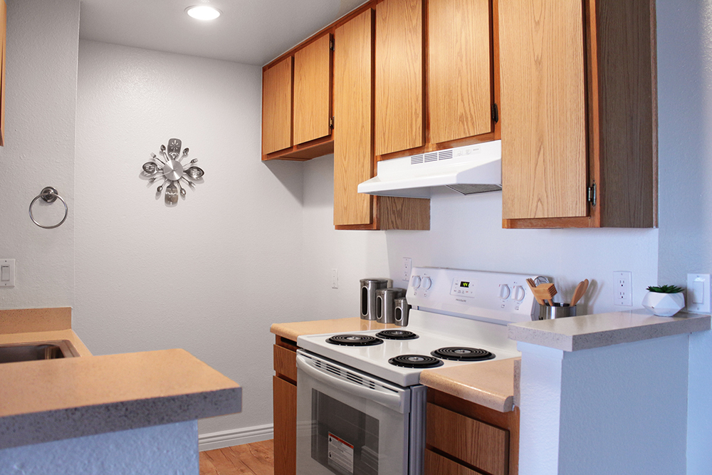 Gourmet kitchens image of Ridgeview Village Apartments This photo is the visual representation of gourmet kitchens at Ridgeview Village Apartments.